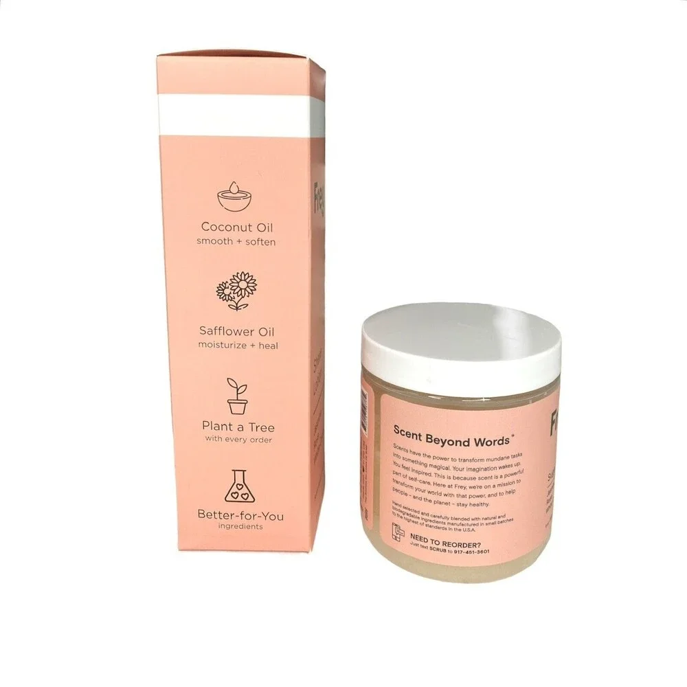 FREY Shave Lotion and Sugar Scrub Set (2 Products) Jasmine Rose White Cedar NEW